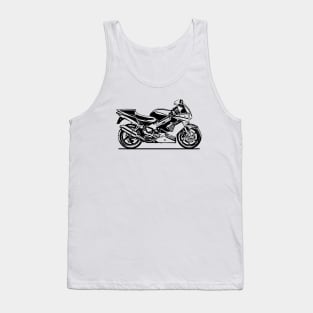 VFR800 Motorcycle Sketch Art Tank Top